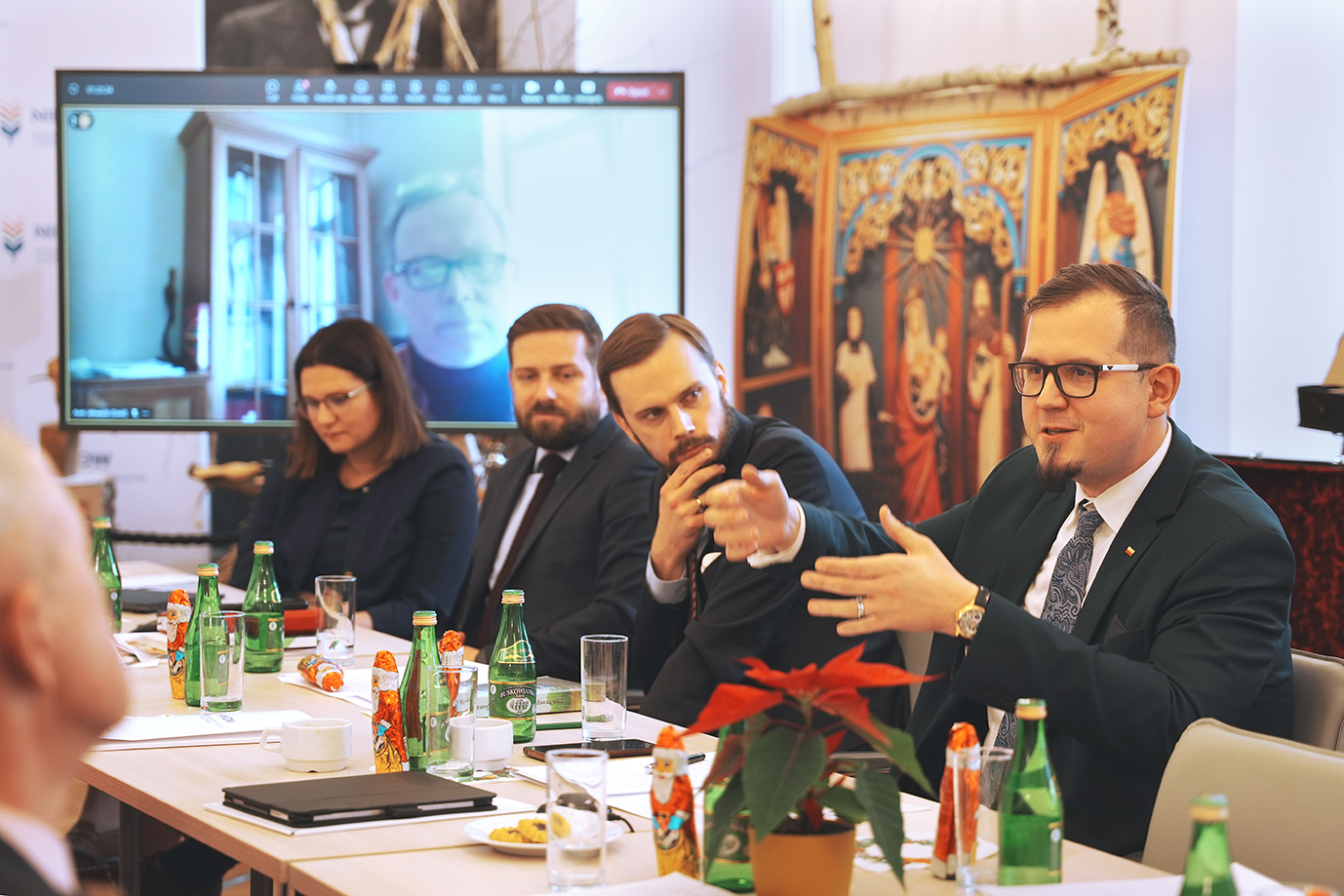 Szef Gabinetu Politycznego Tomasz Sińczak podczas wypowiedzi (fot. MRiRW)