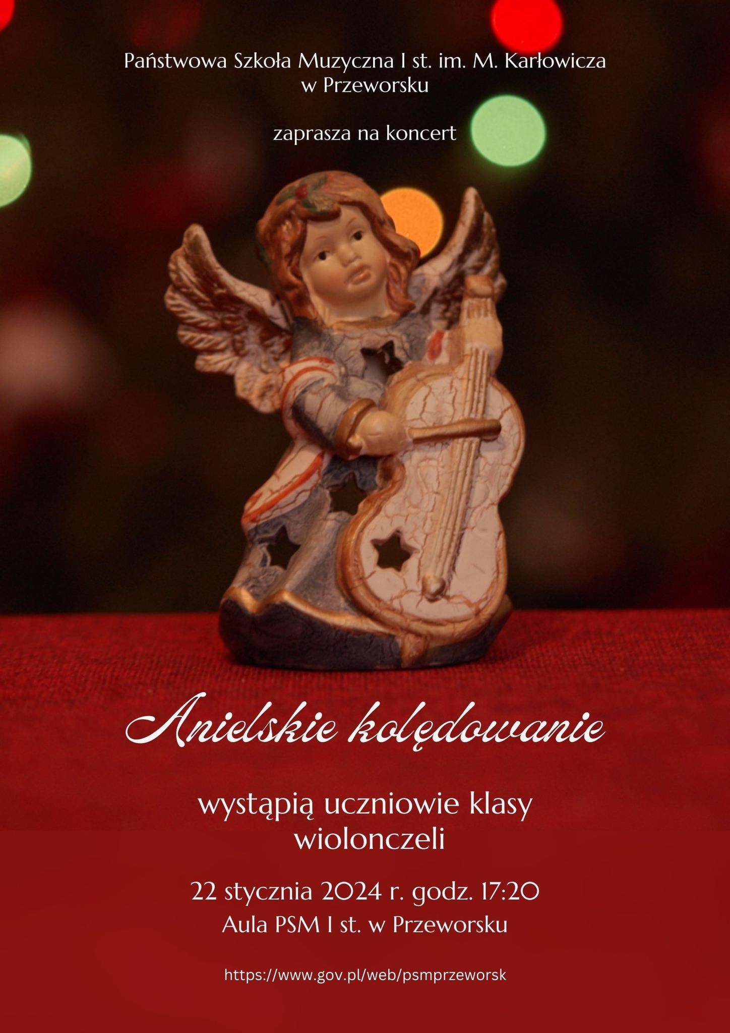 Anielskie Kolędowanie klasy wiolonczeli