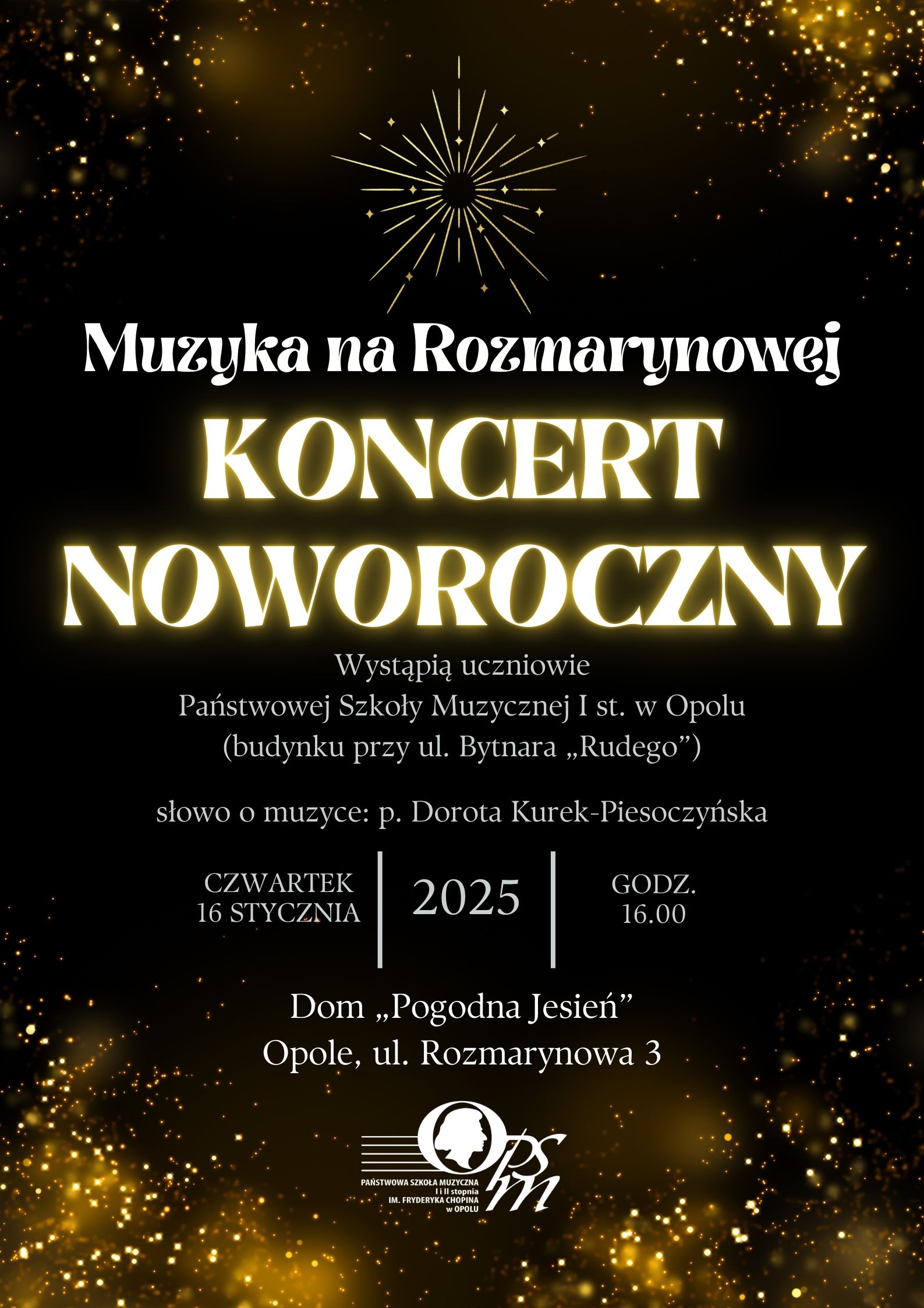 Muzyka na Rozmarynowej - Koncert Noworoczny