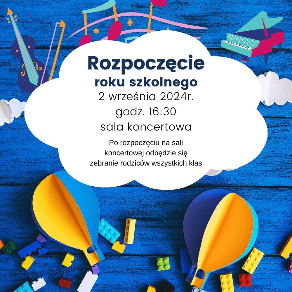 Plakat na rozpoczecie roku szkolnego