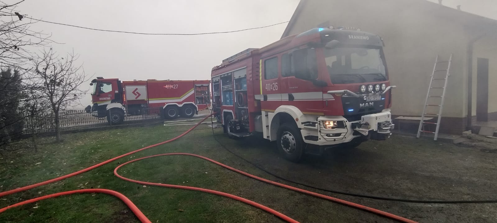 Pożar budynku gospodarczego – gm. Płoskinia 