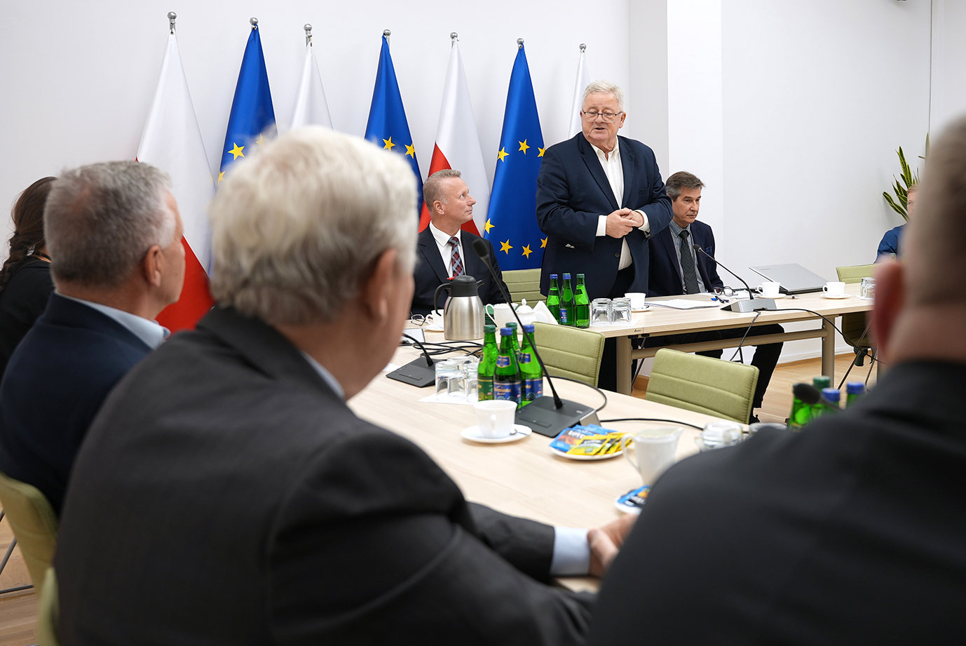 Minister Czesław Siekierski podczas wystapienia na uroczystości powołania członków Rady PKWK (fot. MRiRW)