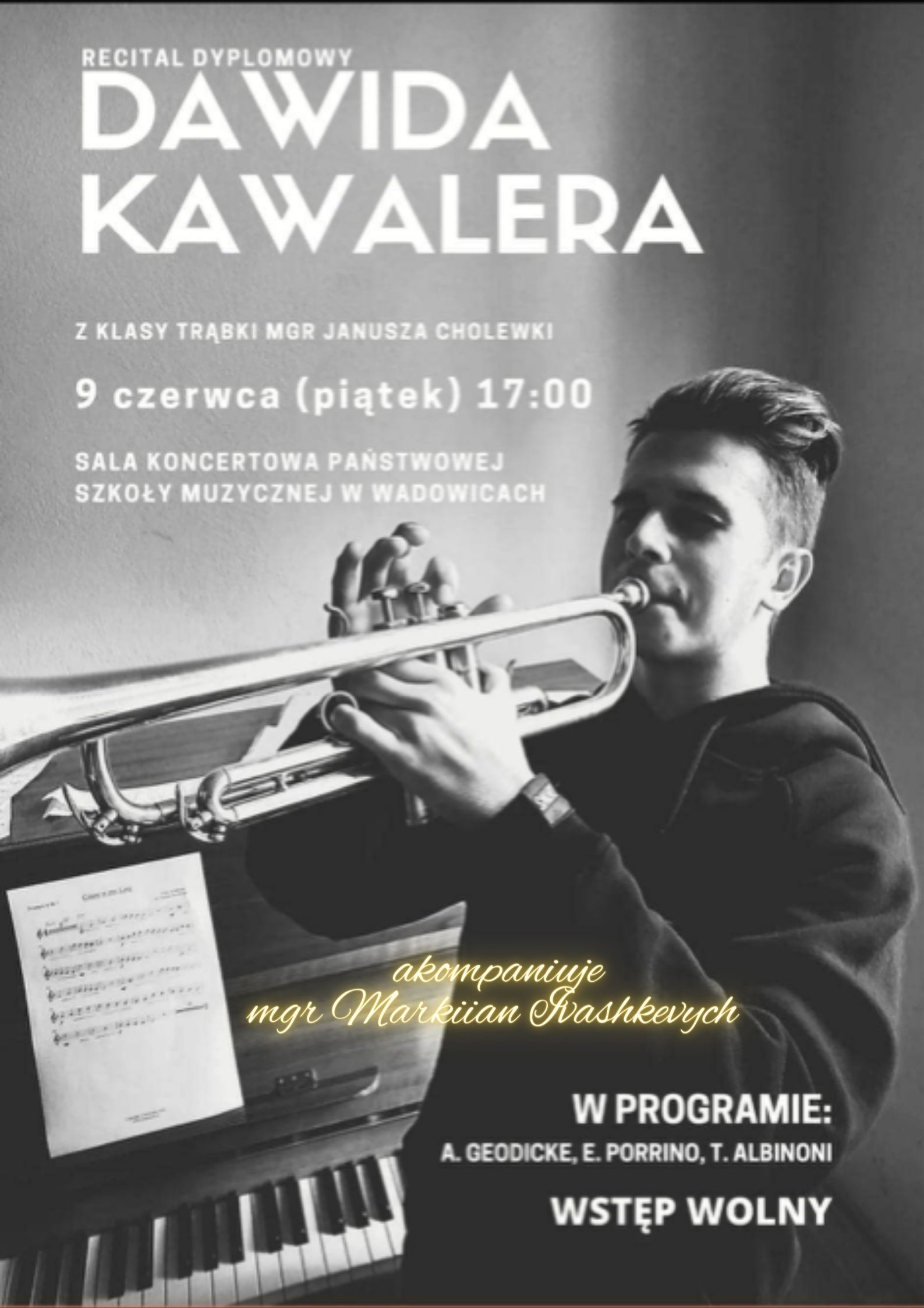 Recital Dyplomowy Dawida Kawalera 09.06.2023