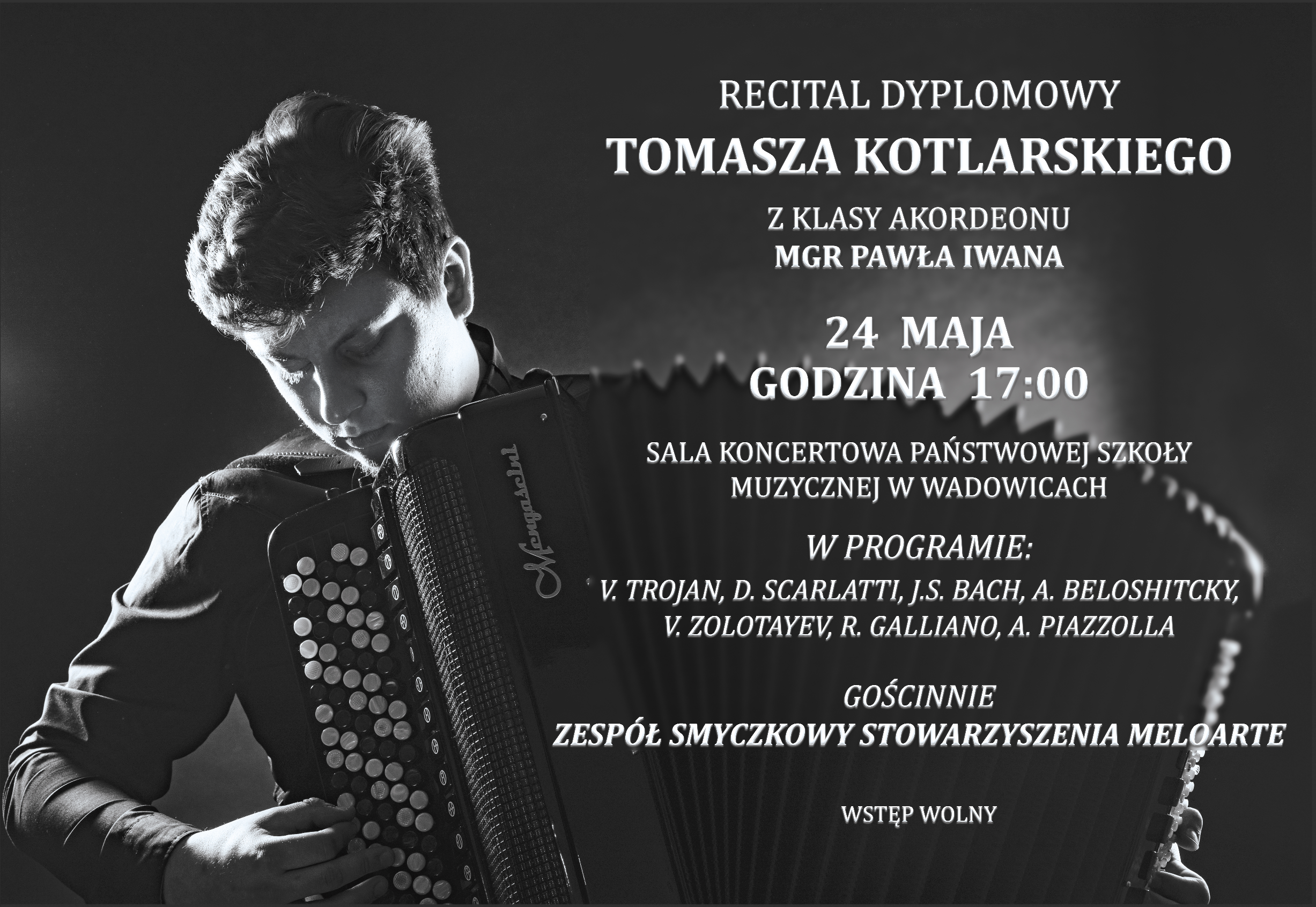 Recital Dyplomowy Tomasza Kotlarskiego 24.05.2023