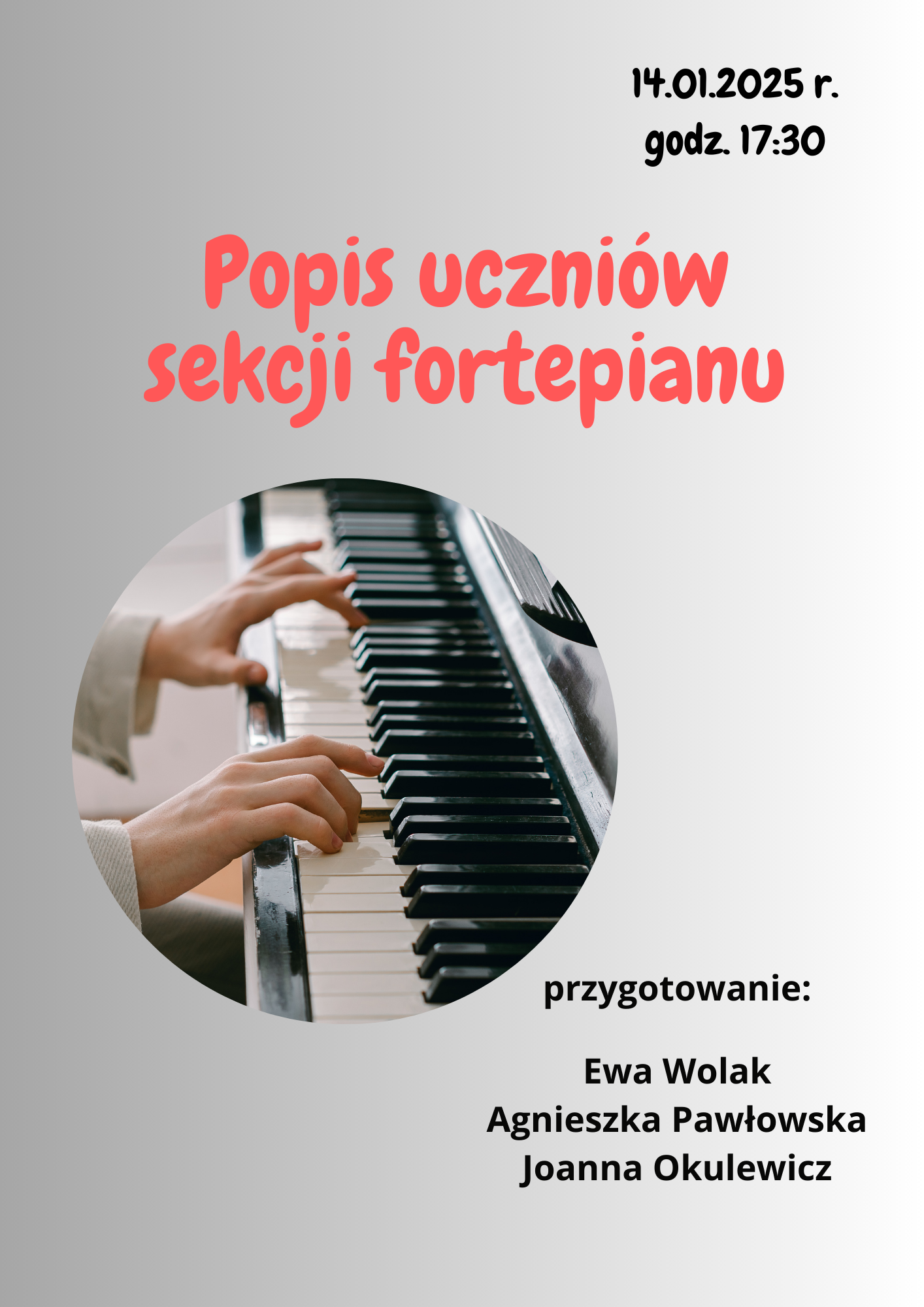 popis sekcji fortepianu