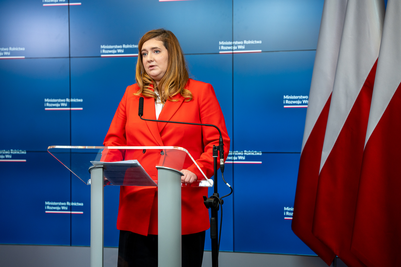 Wypowiedź minister Anny Gembickiej (fot. MRiRW)