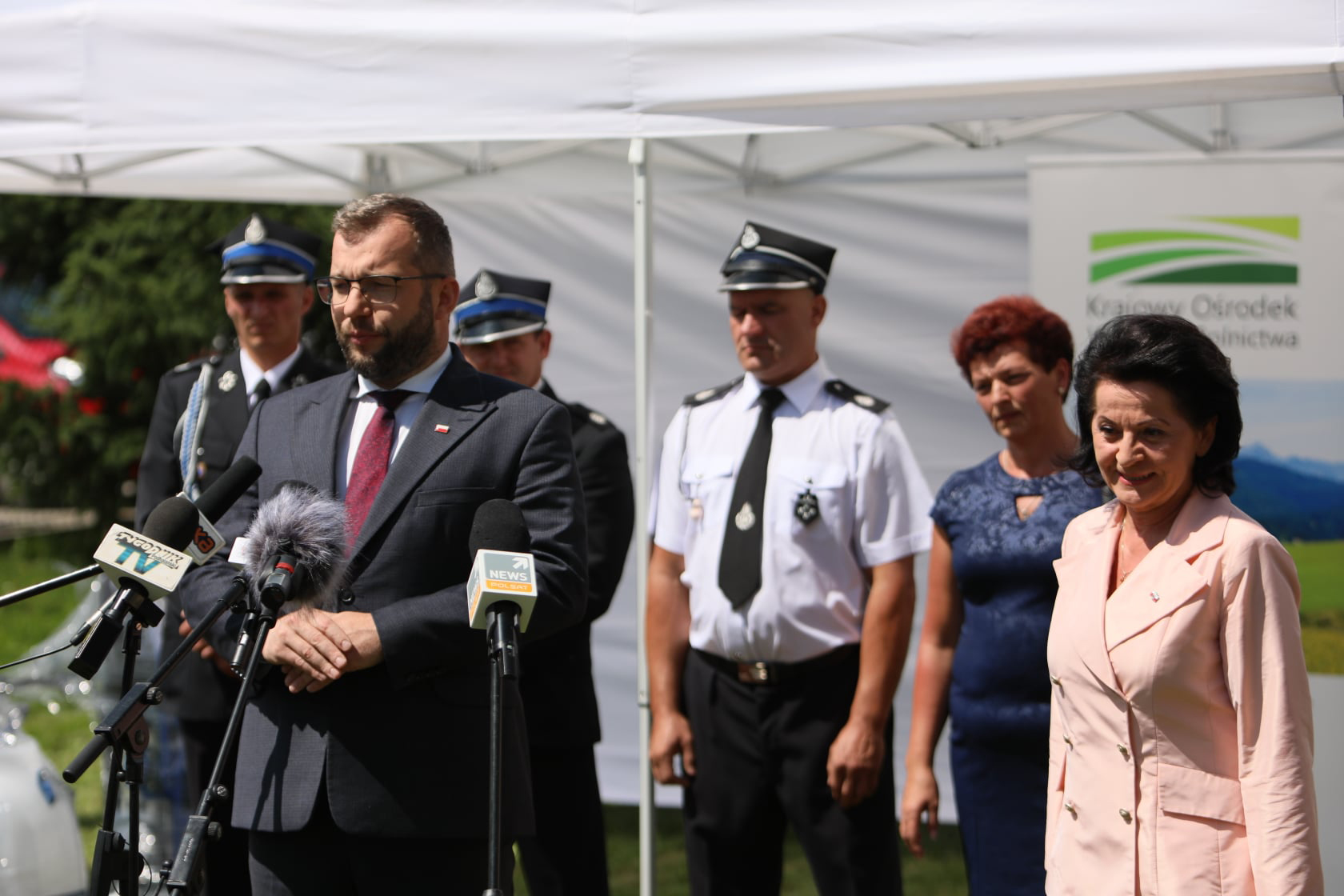 Konferencja prasowa w Nowej Białej