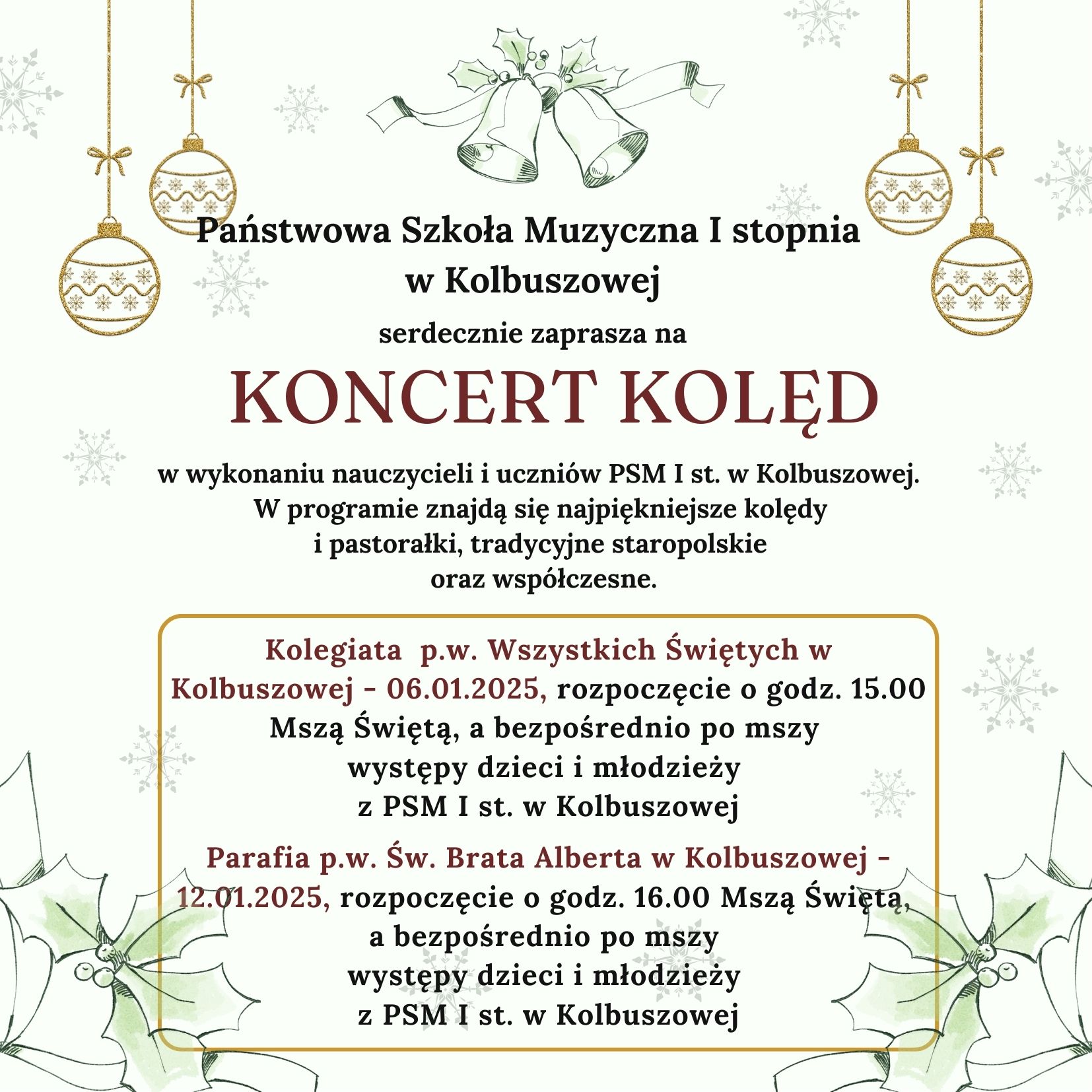 Koncert Kolęd 2025