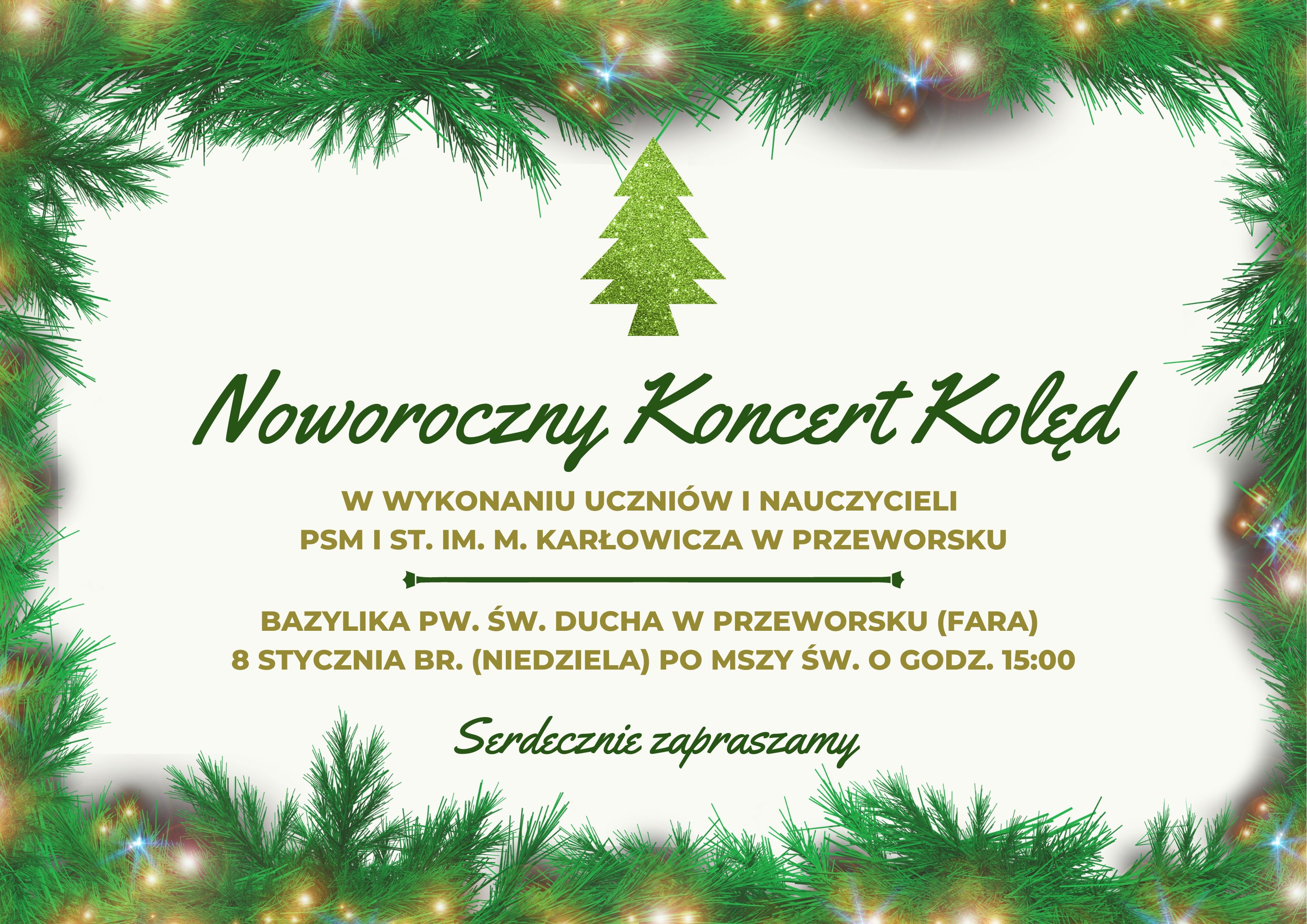 Noworoczny Koncert Kolęd - plakat