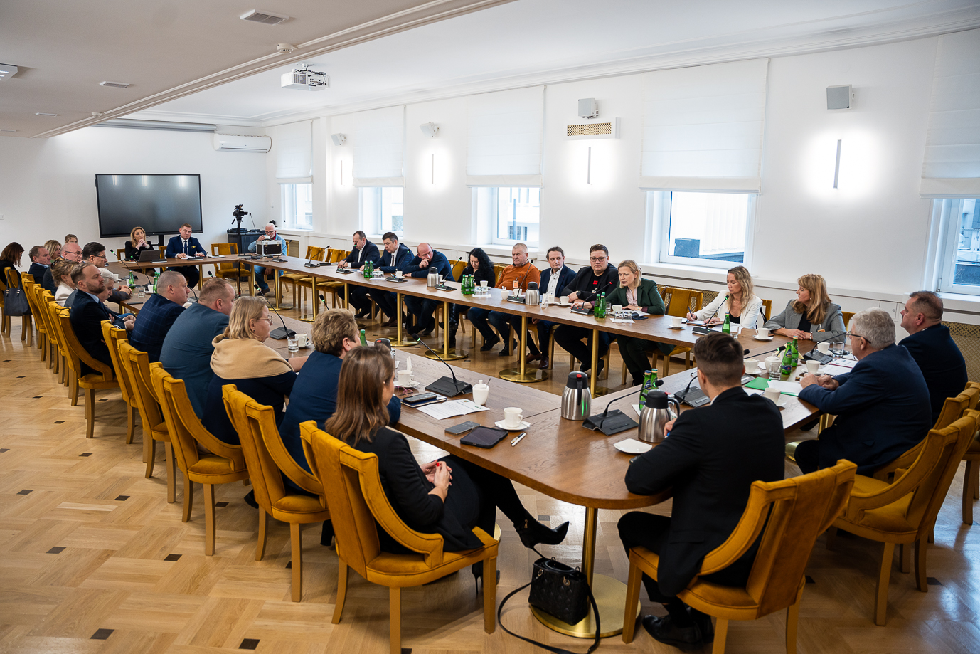 Spotkanie ministra Czesława Siekierskiego z zarządem OPZZ w MRiRW (fot. MRiRW)