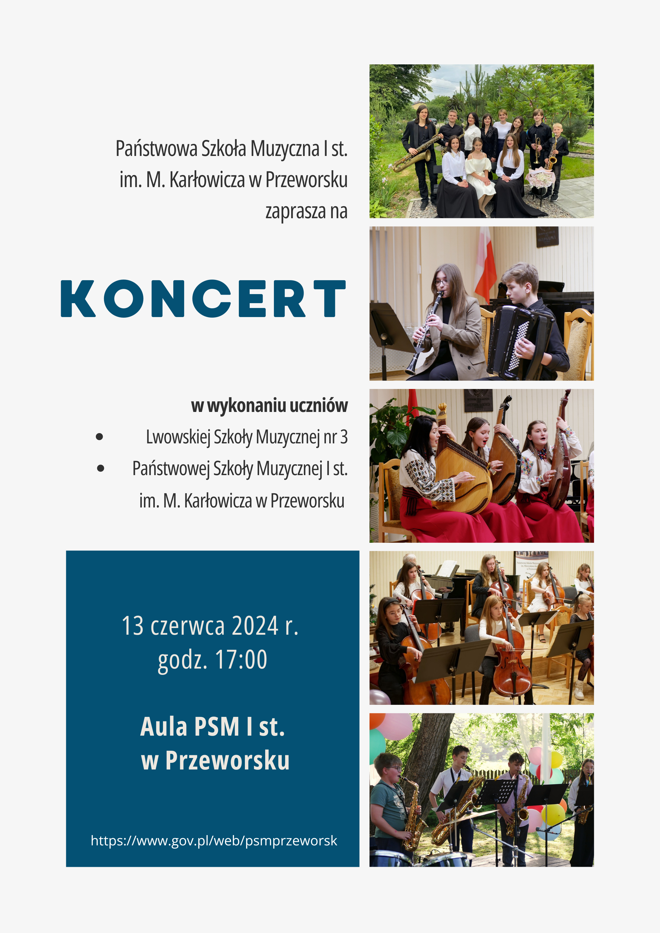 Koncert Lwowskiej Szkoły Muzycznej nr 3 oraz PSM I st. w Przeworsku