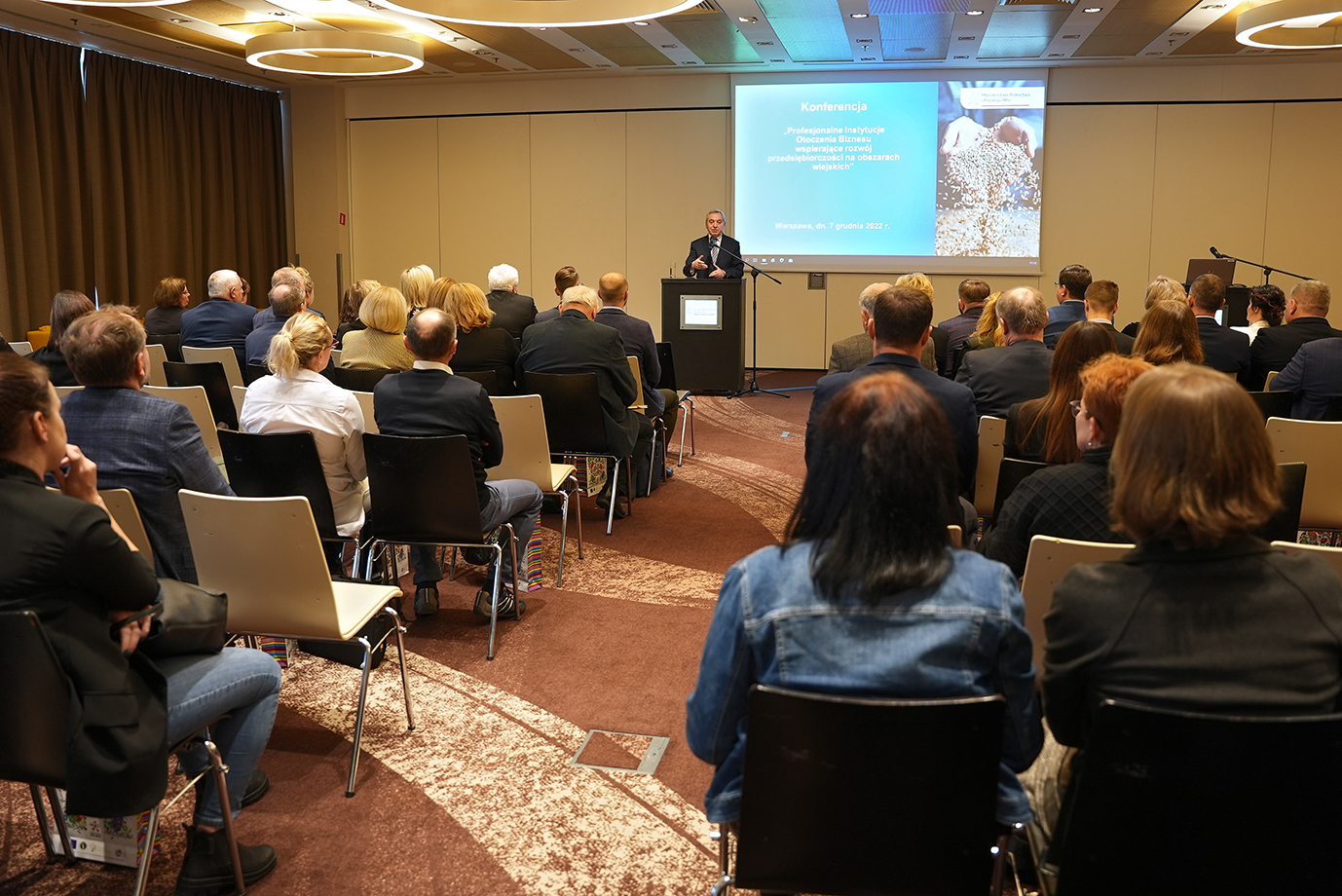 Wicepremier Henryk Kowalczyk podczas przemówienia na konferencji 