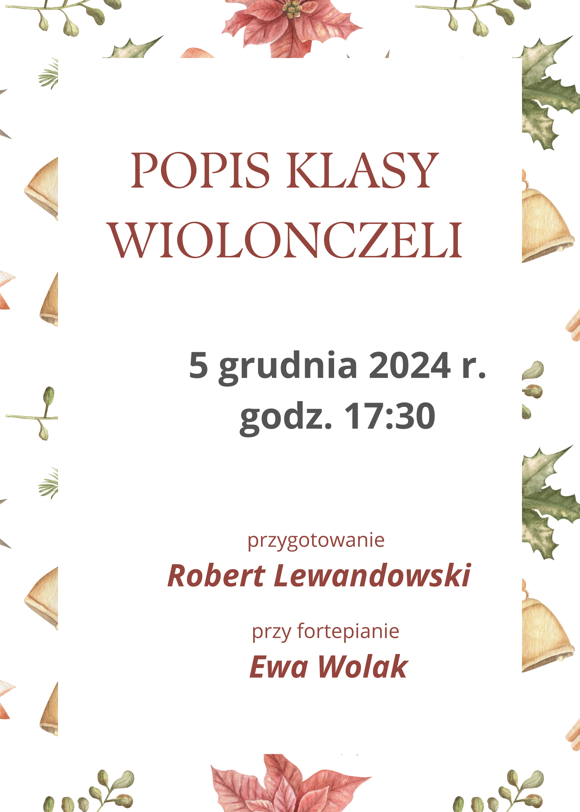 popis uczniów klasy wiolonczeli 