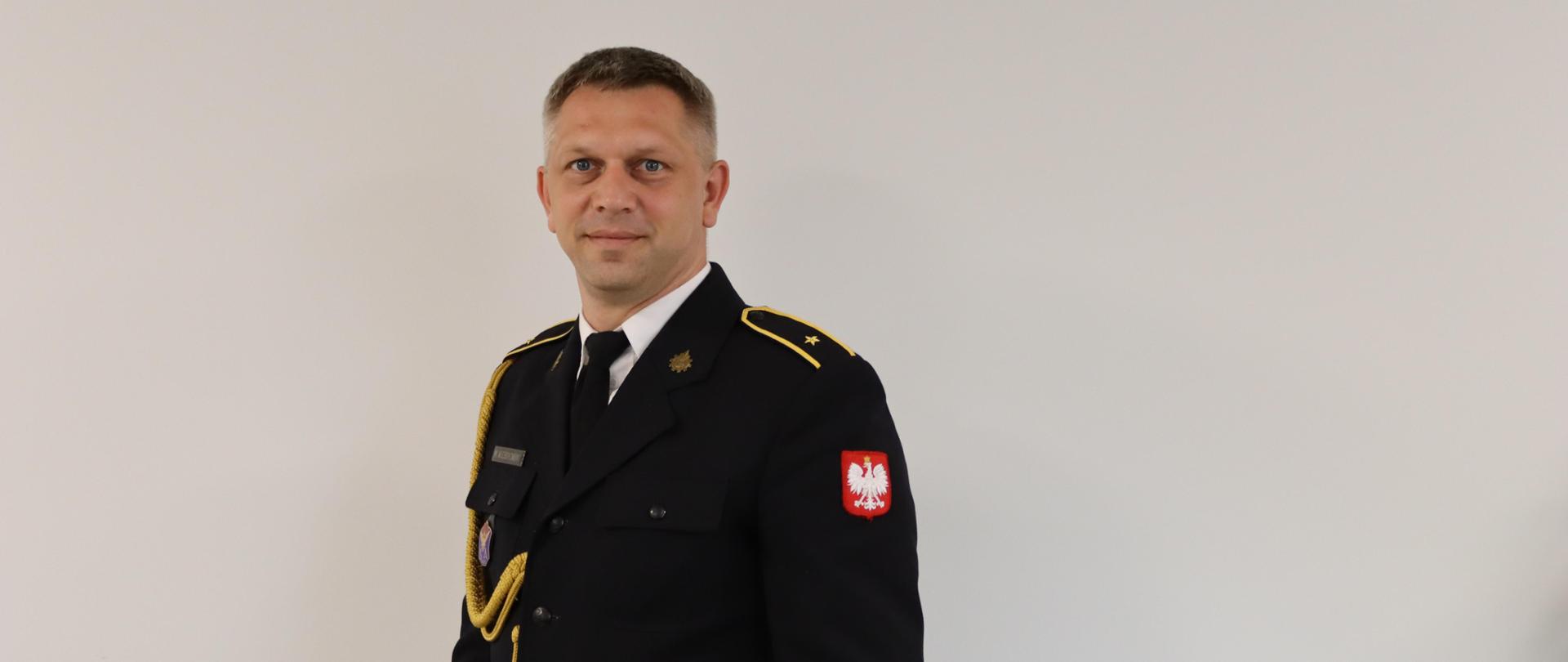 Rzecznik Prasowy Komendanta Powiatowego Państwowej Straży Pożarnej w Złotowie asp. Mateusz Wiebskowski
