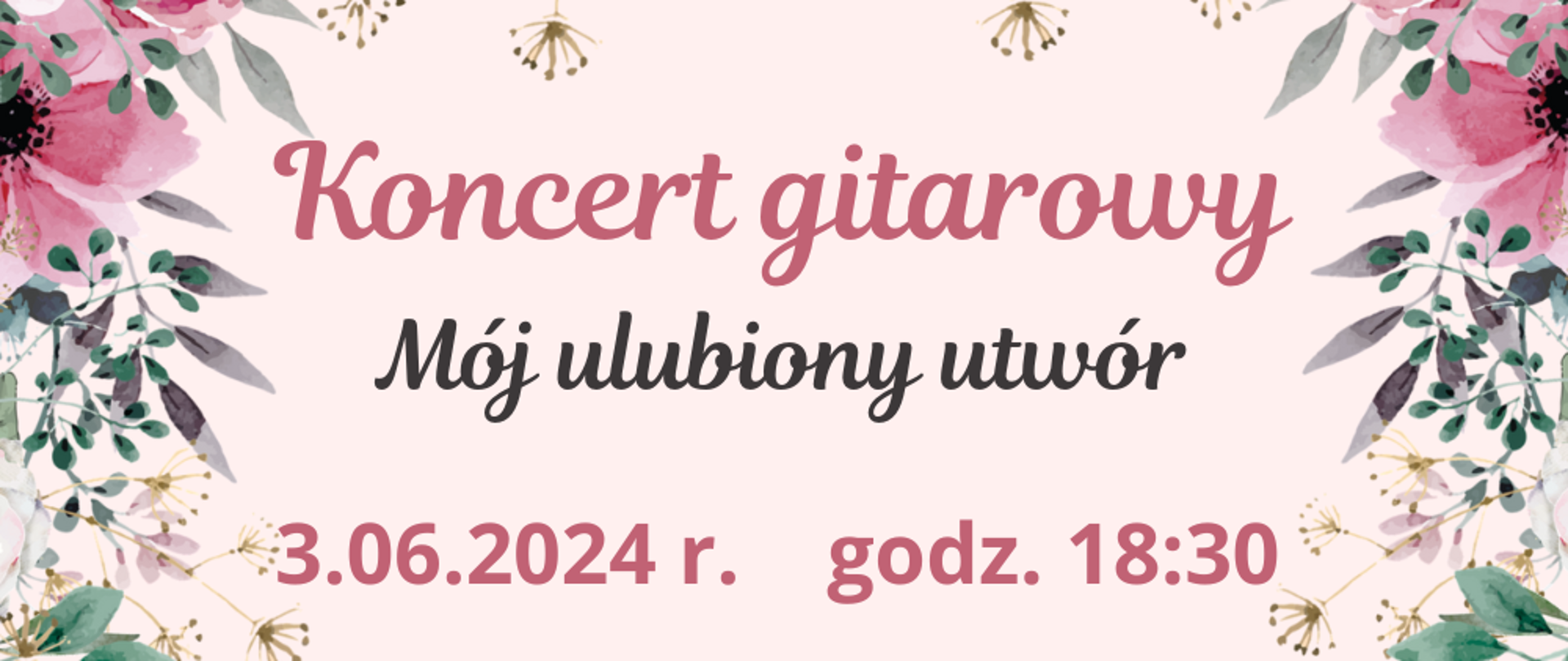koncert gitarowy 3.06.2024 r. 