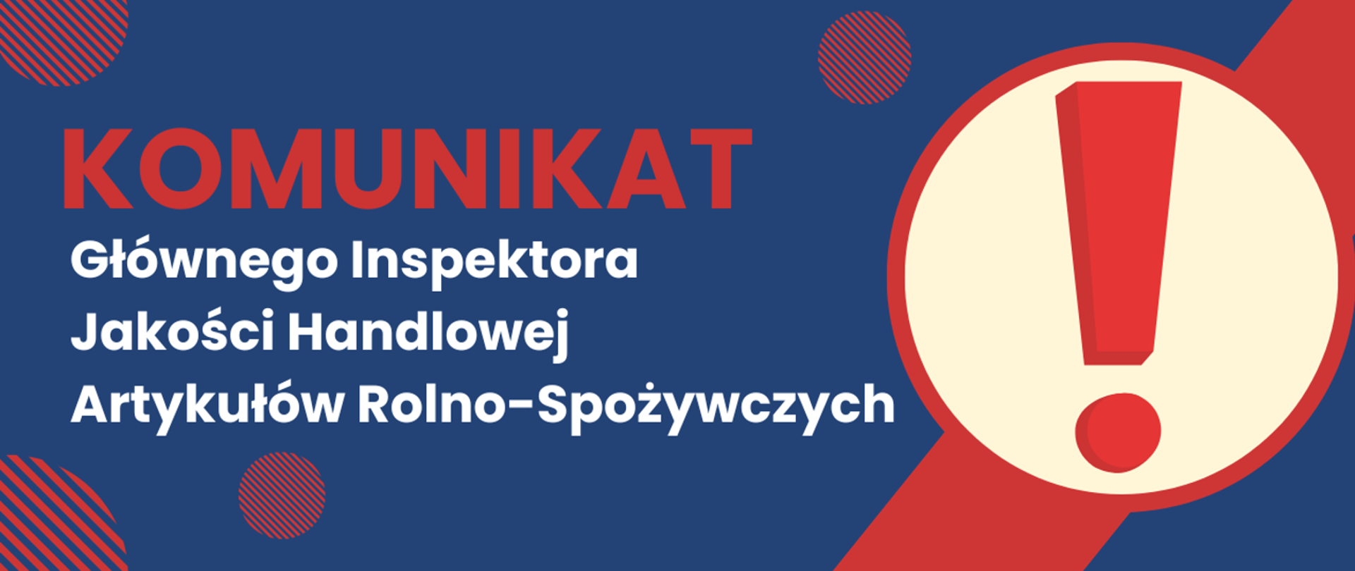 Komunikat Głównego Inspektora IJHARS