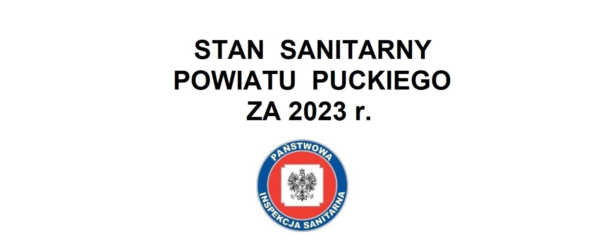 Stan sanitarny powiatu puckiego za 2023 r. 