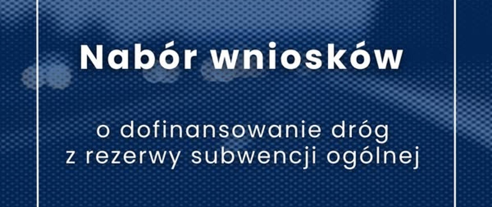 grafika z napisem nabór wniosków