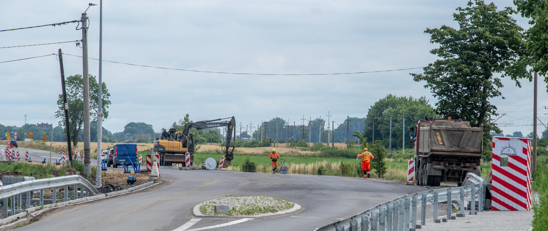 Prace przy DK22 na odcinku od Królewa do granicy woj. pomorskiego