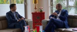 Wizyta Ministra Marcina Przydacza w Singapurze - spotkanie z minister Handlu i Inwestycji, Panem Alvinem Tan