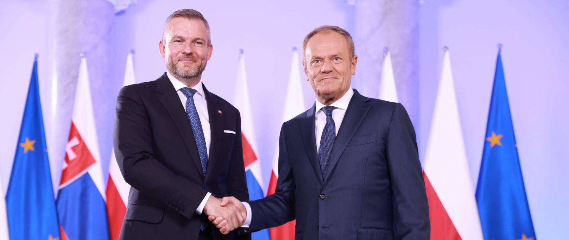 Spotkanie Premiera Donalda Tuska z Prezydentem Republiki Słowacji Peterem Pellengrini.