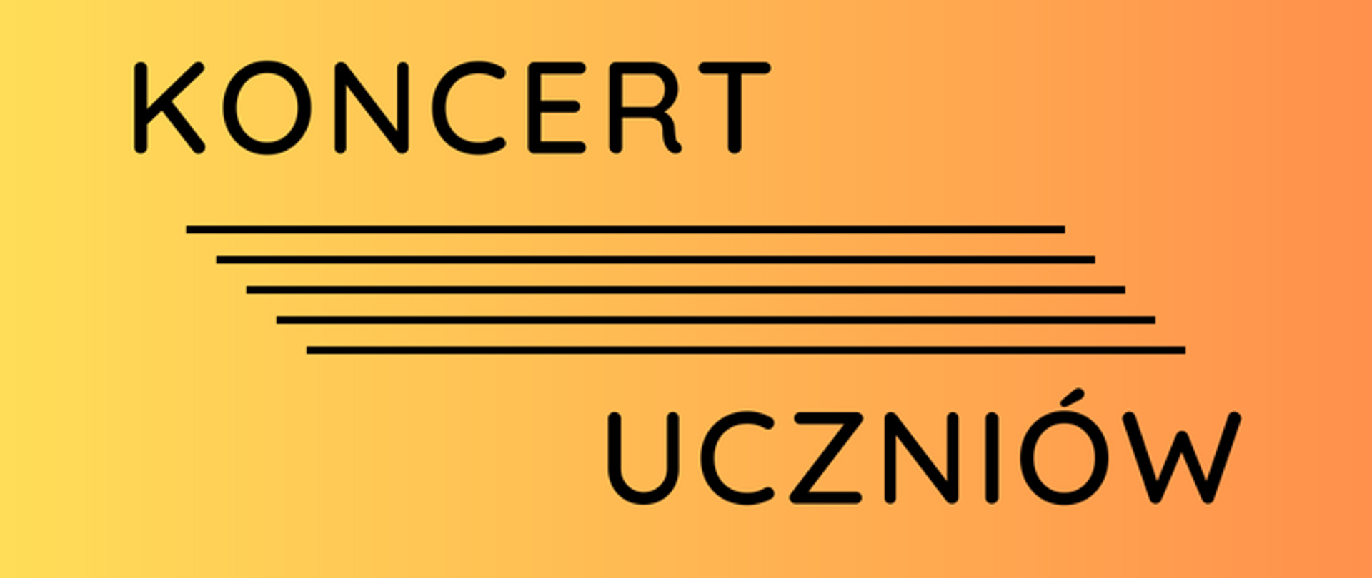 Baner koncert uczniów