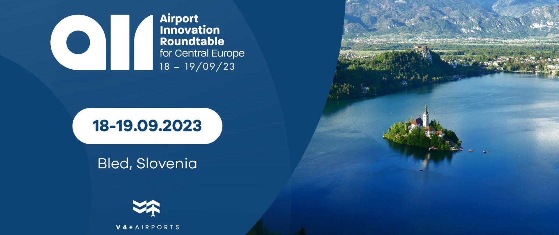 18. in 19. septembra je na Bledu potekala okrogla miza o inovacijah na letališčih v Srednji Evropi - AIR2023