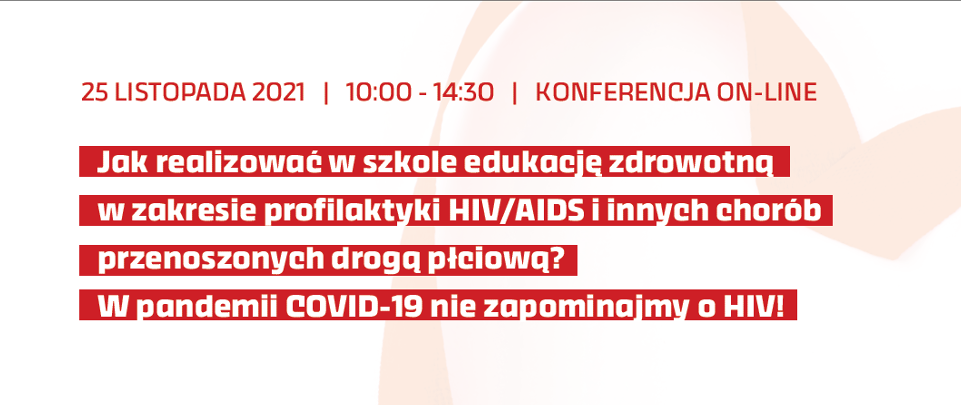 Konferencja HIV/AIDS 25.11