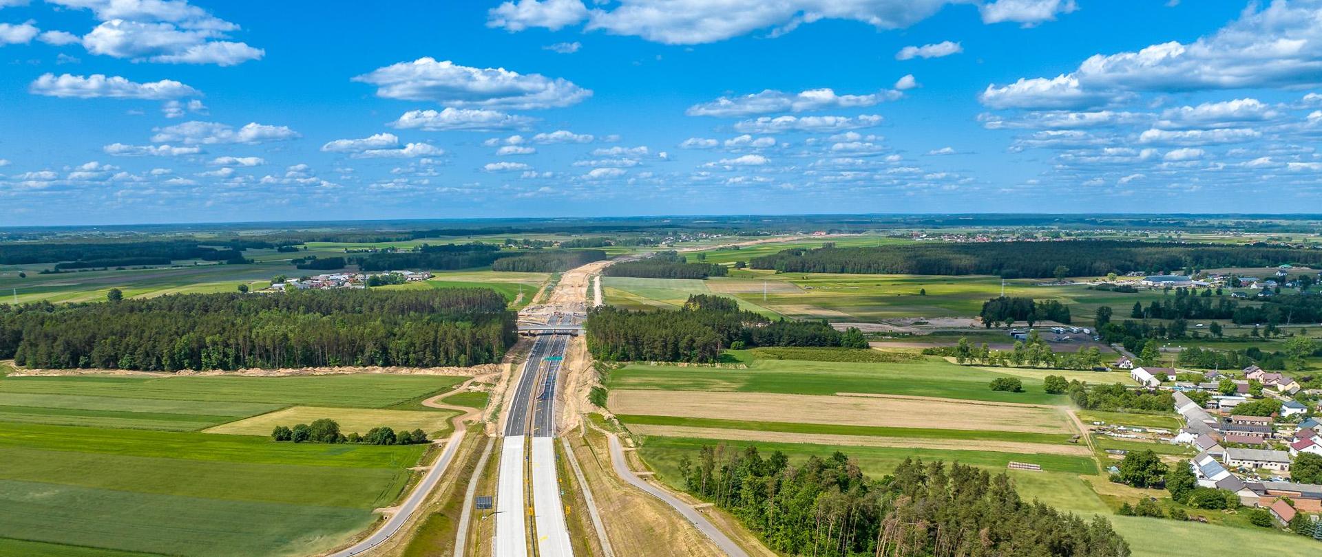 S61 węzeł Łomża Zachód został oddany do ruchu wraz z odcinkiem Łomża Południe - Łomża Zachód