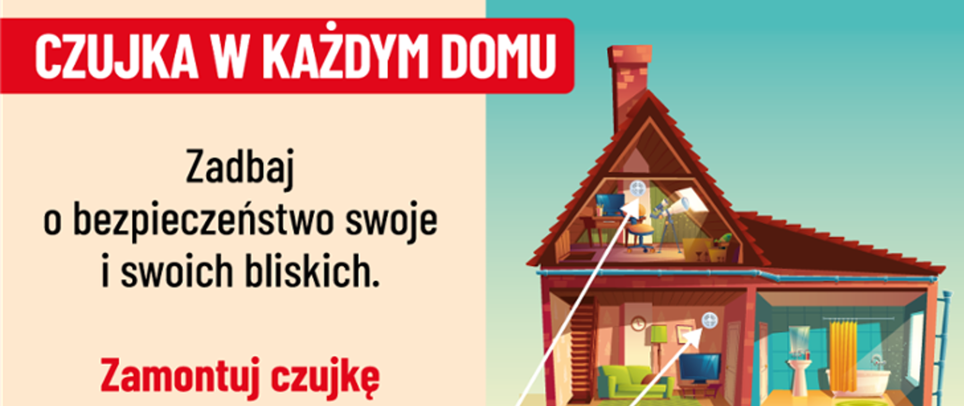 Czujka w każdym domu - plakat