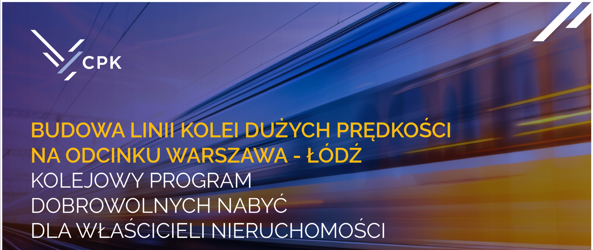 Ruszył Kolejowy Program Dobrowolnych Nabyć CPK