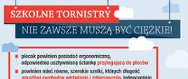 Ulotka - Szkolne tornistry nie zawsze muszą być ciężkie 