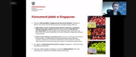 Konsument jabłek w Singapurze