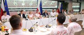 Meeting between Prime Minister Donald Tusk and Minister of Sport and Tourism Slawomir Nitras and the medallists of the Paralympic Summer Games in Paris.