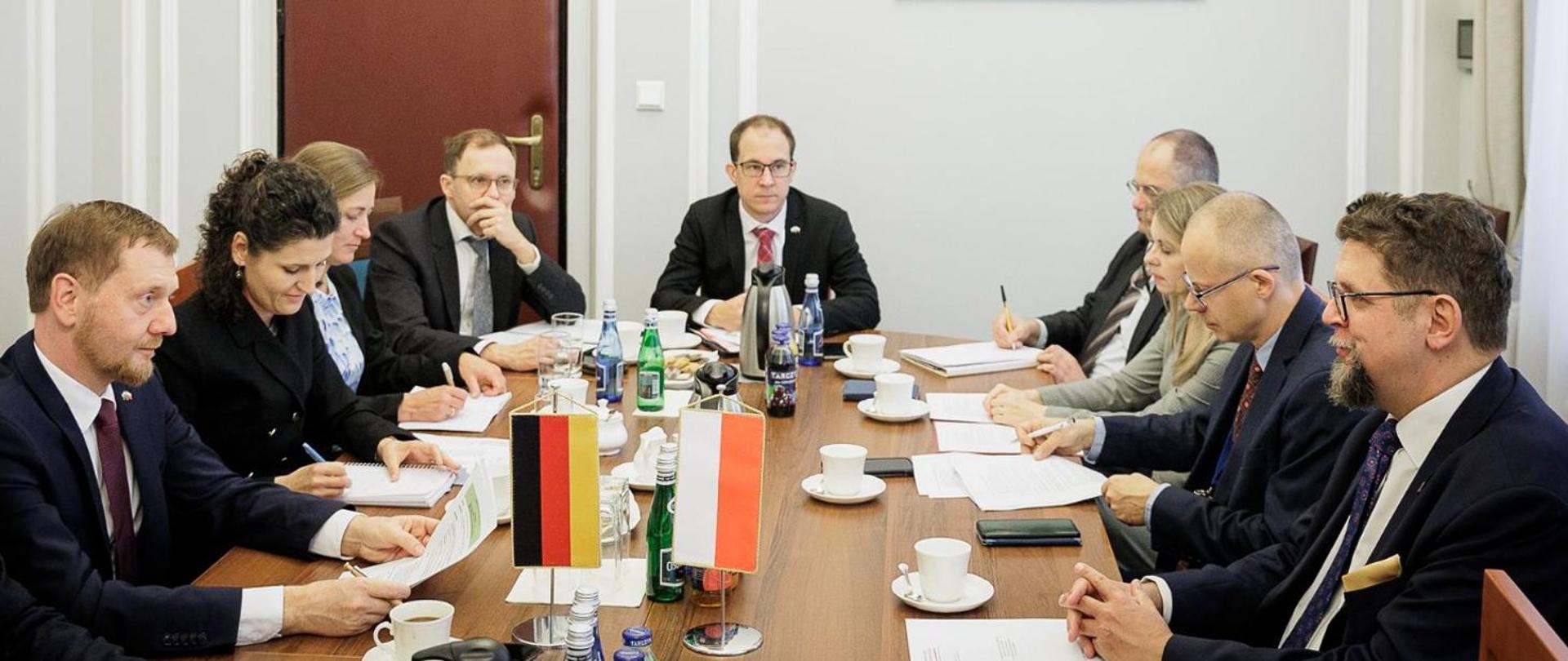 Meeting between Deputy Minister Andrzej Szeptycki and the Prime Minister of Saxony