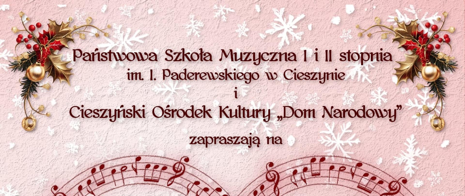 Plakat Charytatywny Koncert Kolędowo-Noworoczny „Wiara, Nadzieja, Miłość”