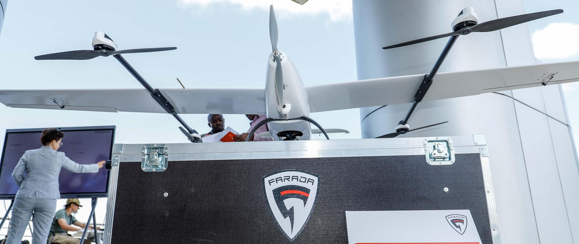 Pokaz dronów FARADA Group w Konza Technopolis Site