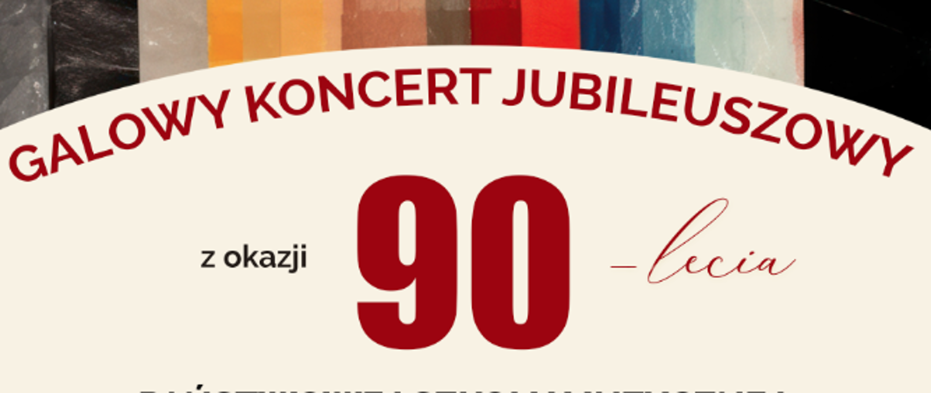 PLAKAT 90 LECIA SZKOŁY