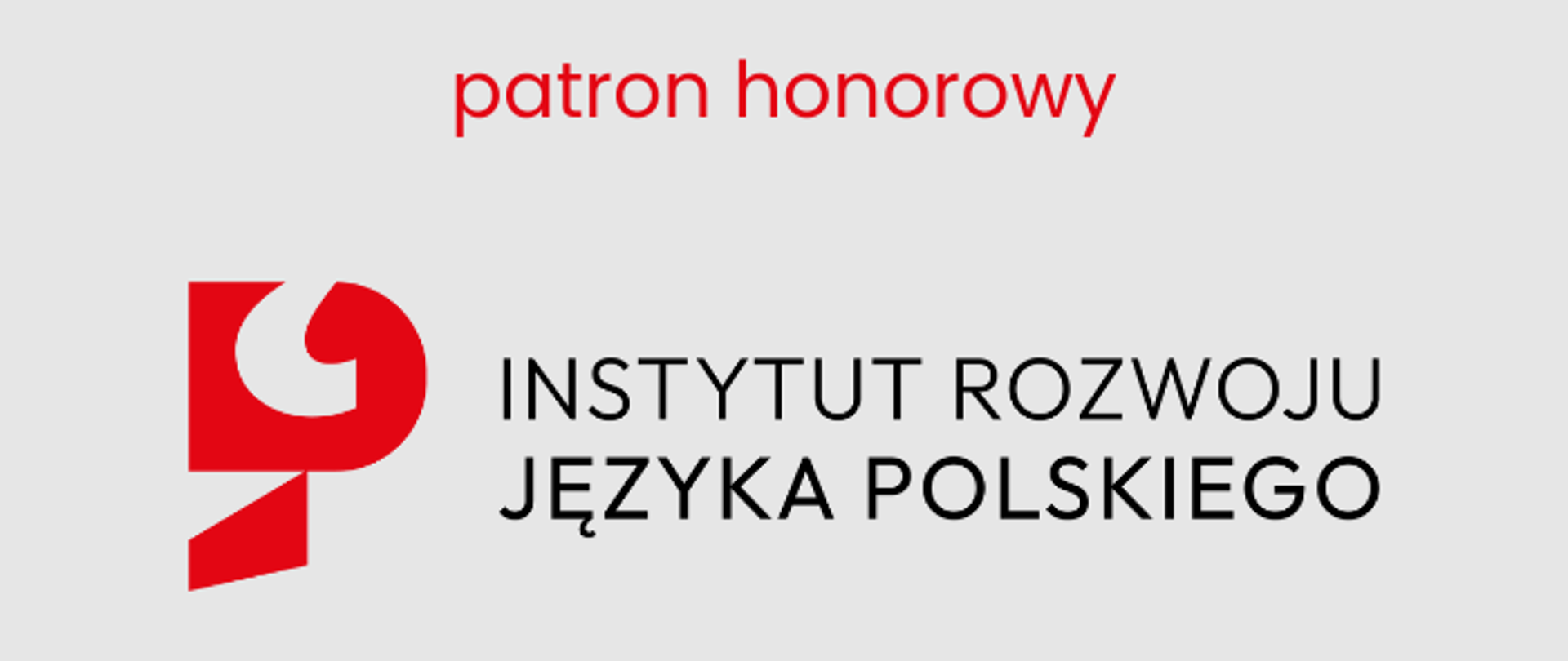 Plansza Patron Honorowy z logo Instytutu