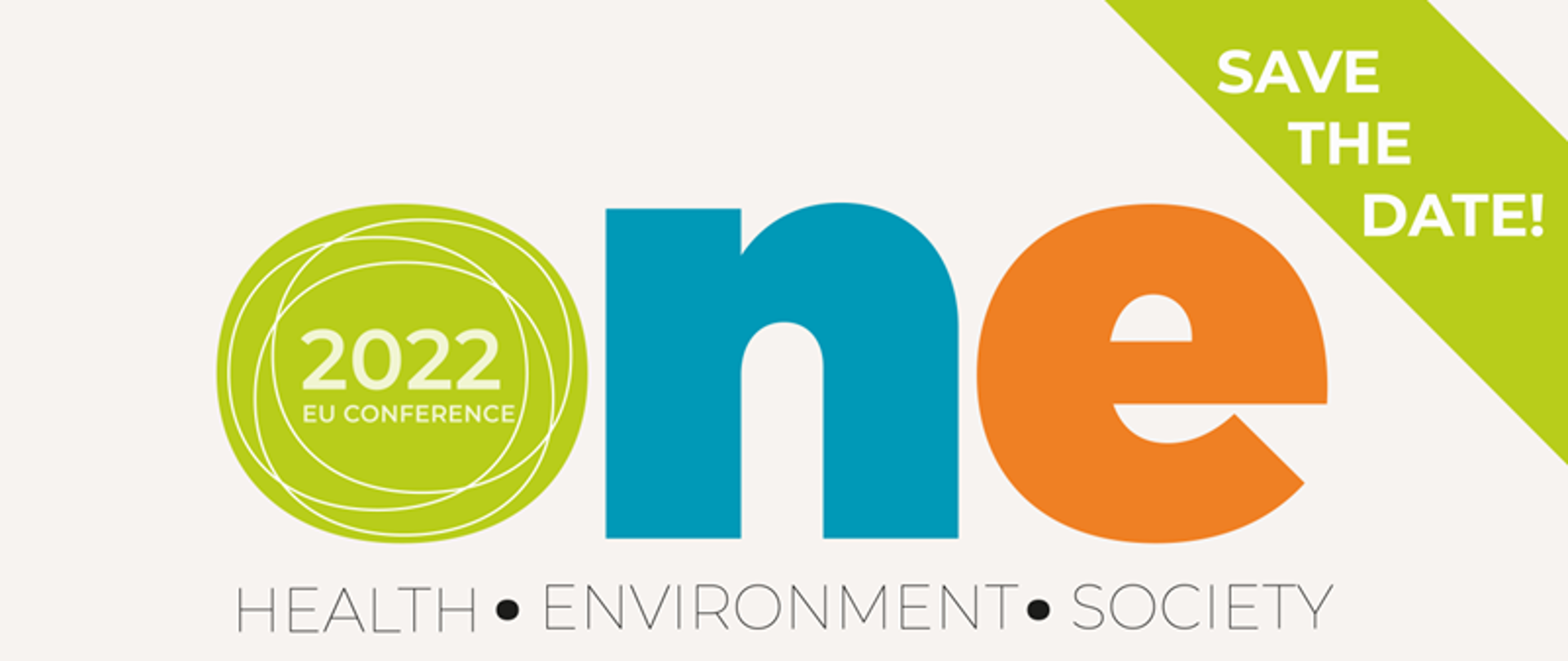 Konferencja - logo i napis One Health, Environment, Society 