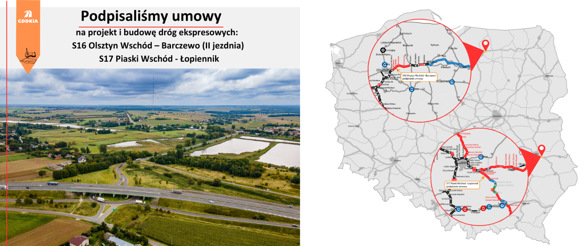 Infografika prezentująca lokalizację inwestycji