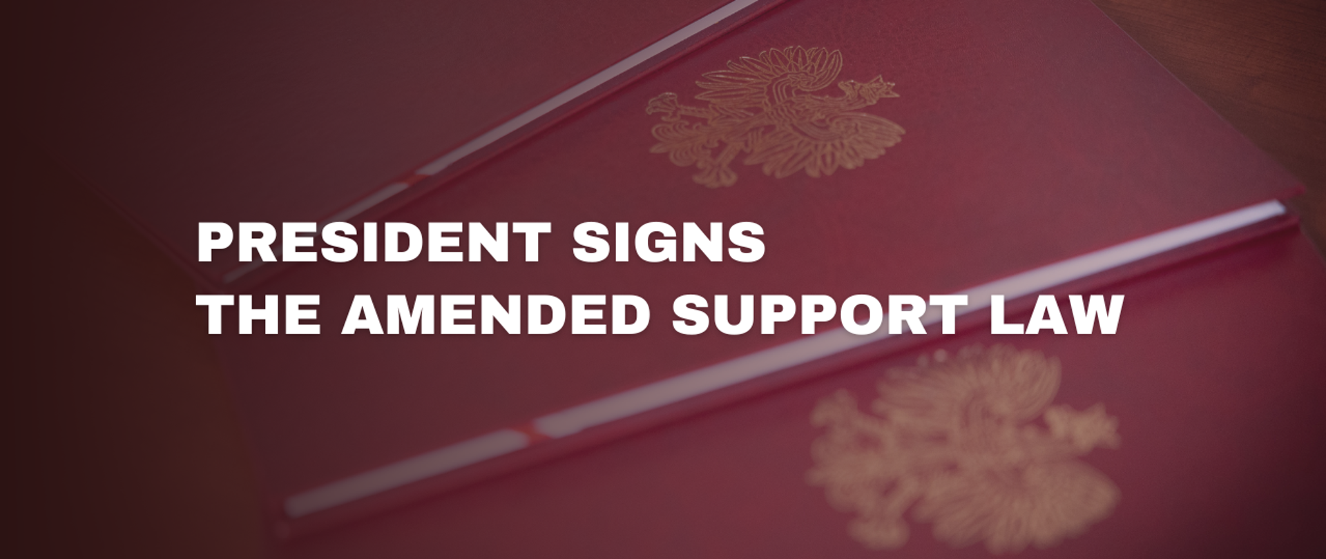 President signs the amended support law