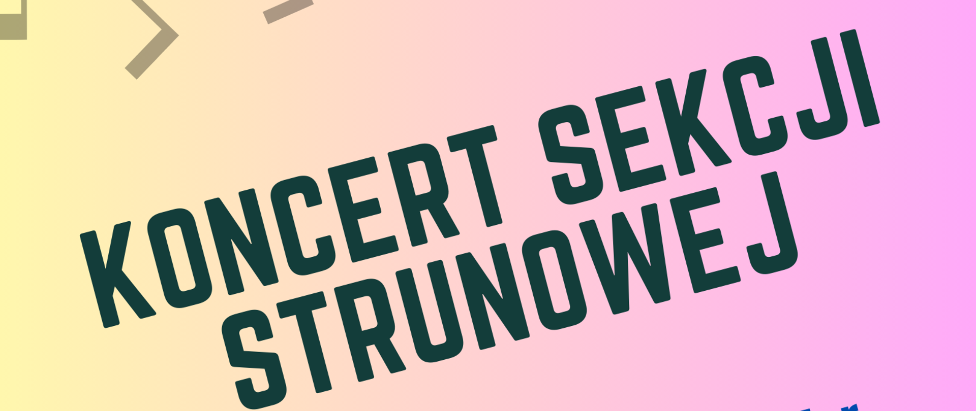 koncert uczniów sekcji strunowej