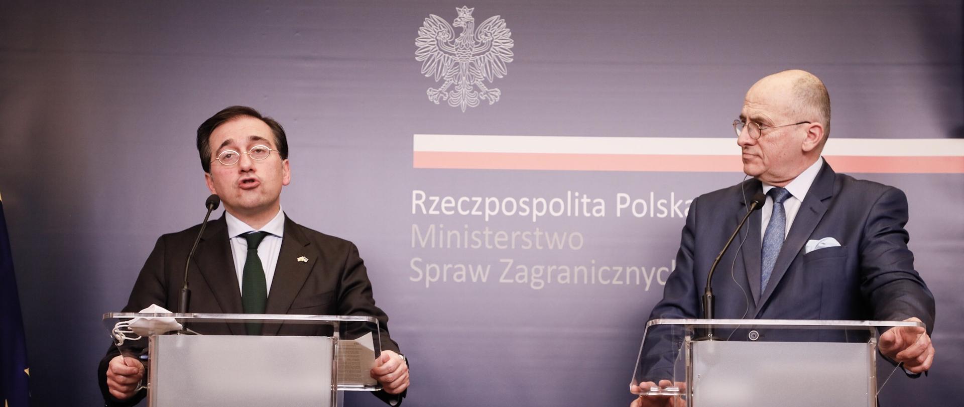 spotkanie ministra Raua z ministrem spraw zagranicznych, Unii Europejskiej i współpracy Królestwa Hiszpanii José Manuelem Albaresem Bueno