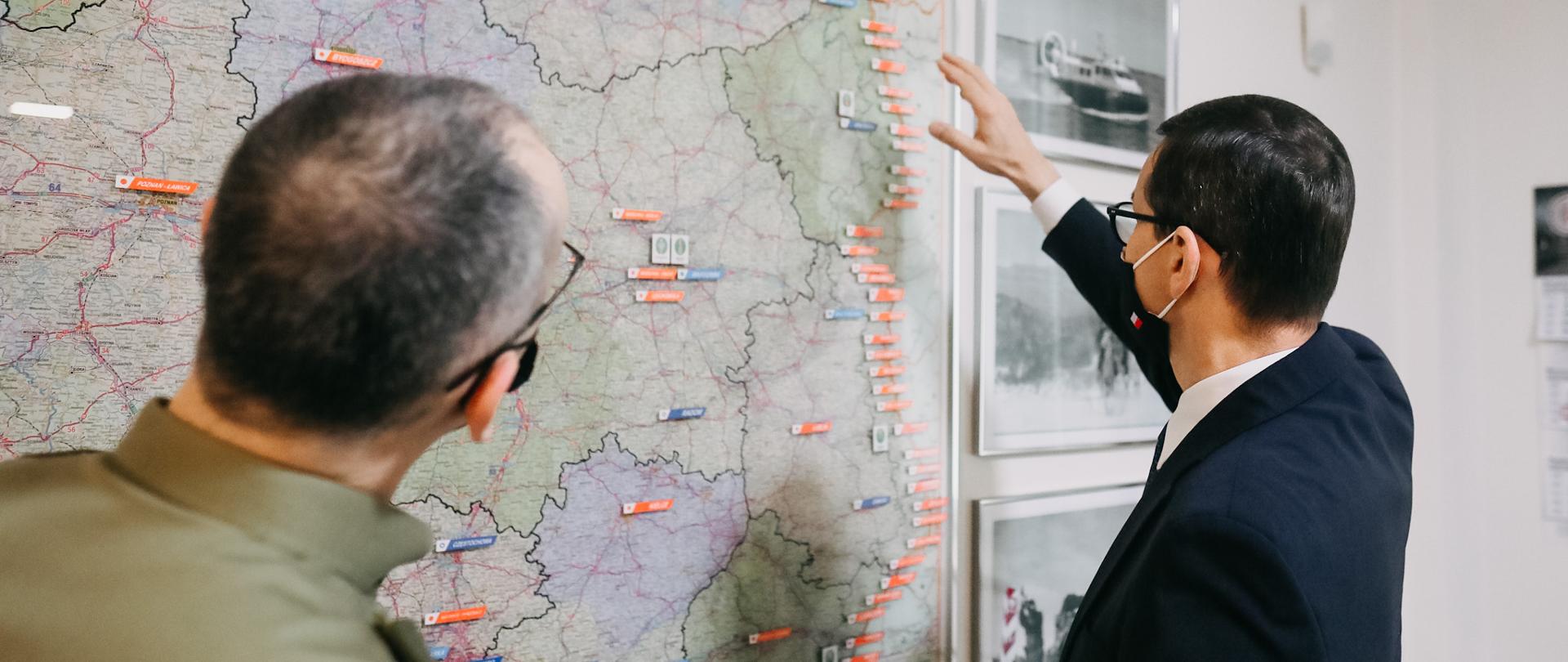 Prime Minister Mateusz Morawiecki in visit to the Border Guard.