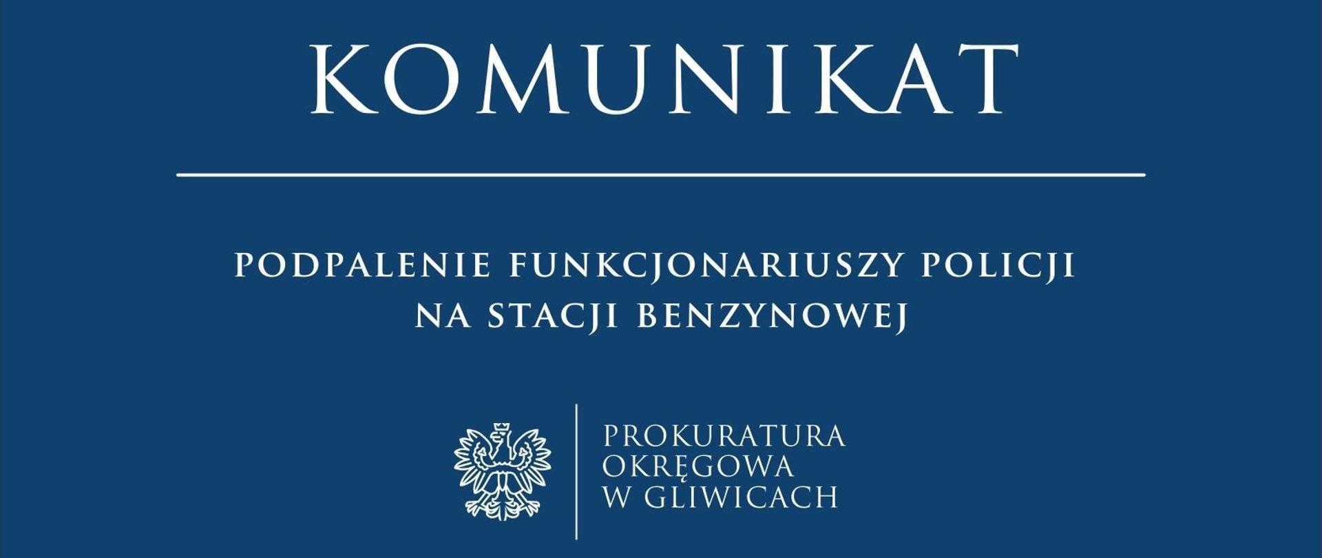 Podpalenie funkcjonariuszy policji na stacji benzynowej