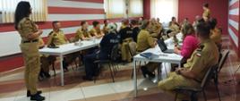 26 czerwca 2024 roku w Ośrodku Szkolenia Komendy Wojewódzkiej PSP w Białymstoku odbyła się odprawa szkoleniowa skierowana do osób wykonujących zadania z zakresu prewencji społecznej PSP
Rozpoczęcie wykładów.