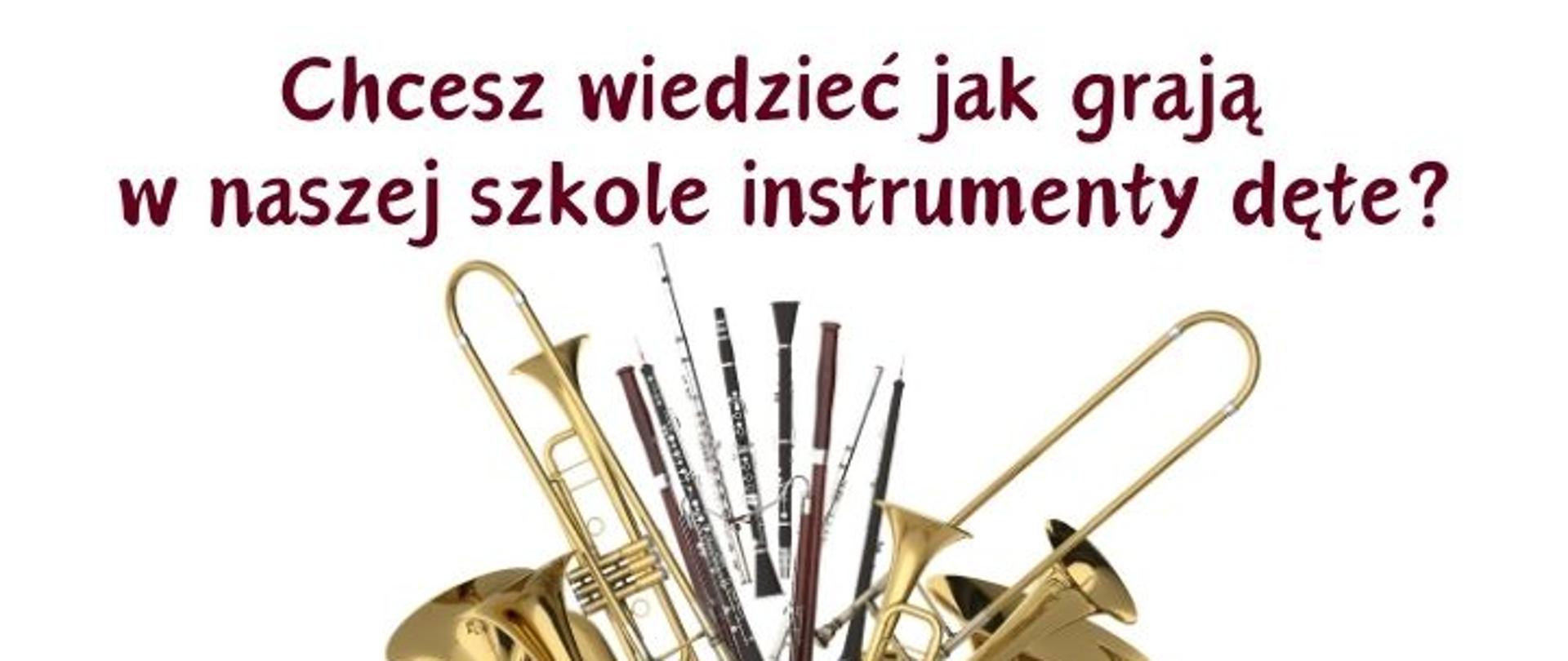 Afisz - Audycje uczniów Sekcji Instrumentów Dętych