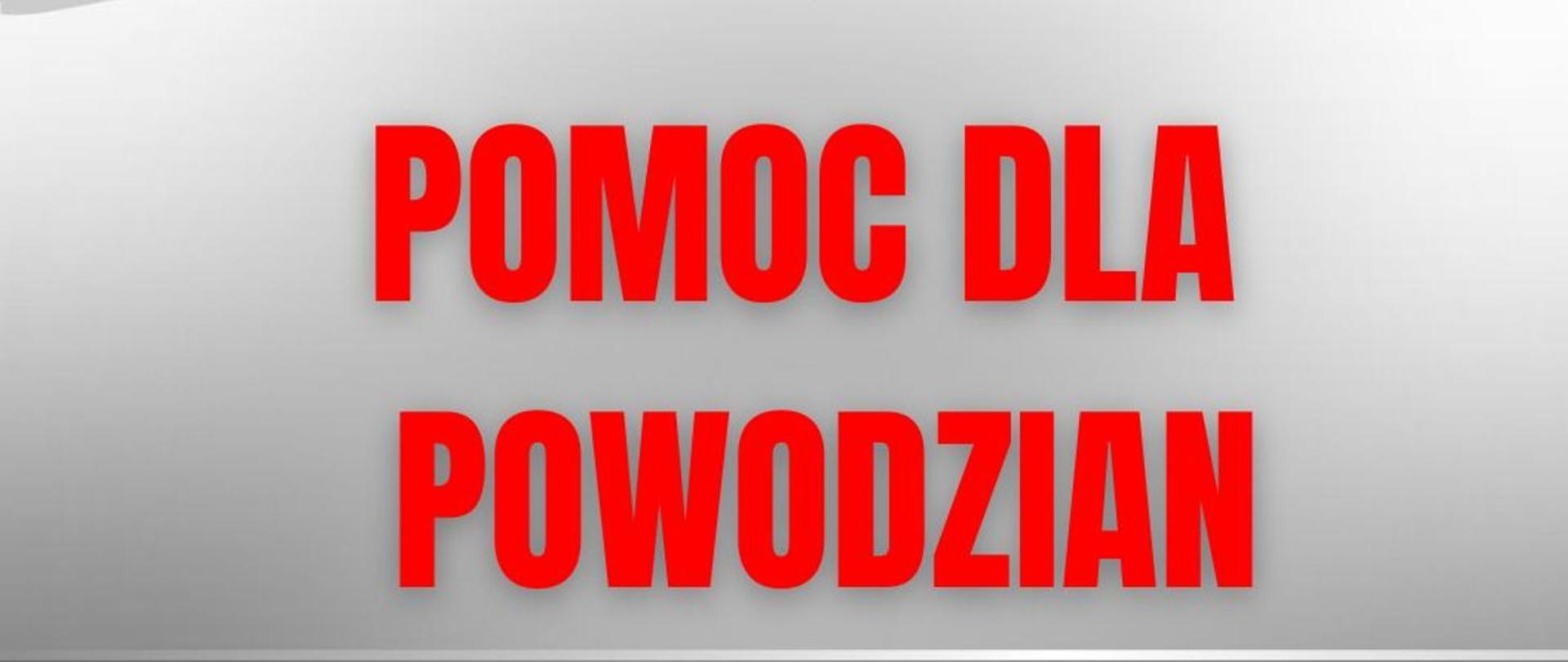 Pomoc dla powodzian