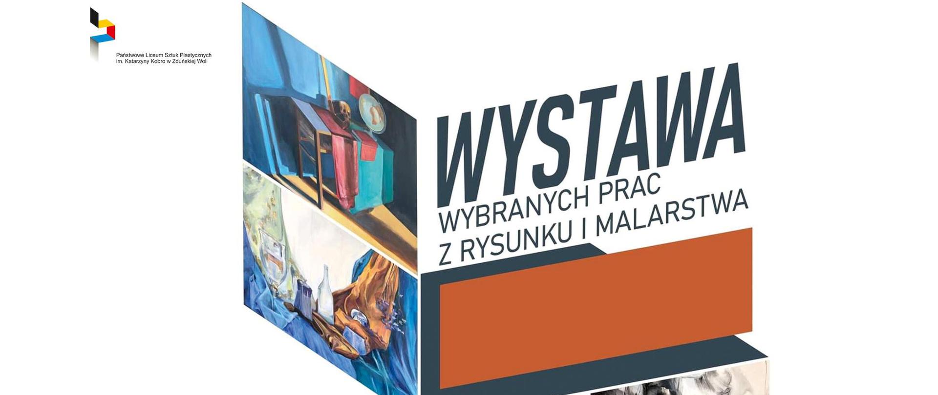 Plakat wystawy wybranych prac z rysunku i malarstwa „Dyplomy 2024”